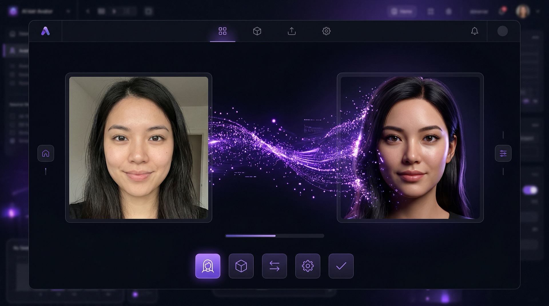 AI avatar creation from a selfie