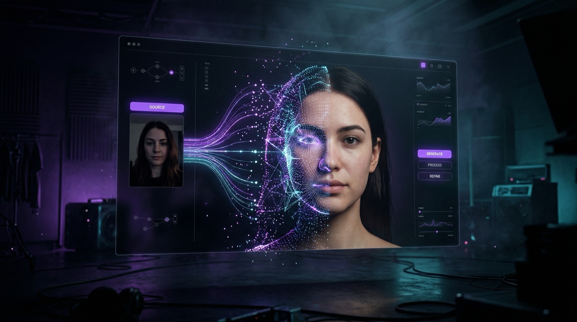 Polymorf AI avatar generation interface